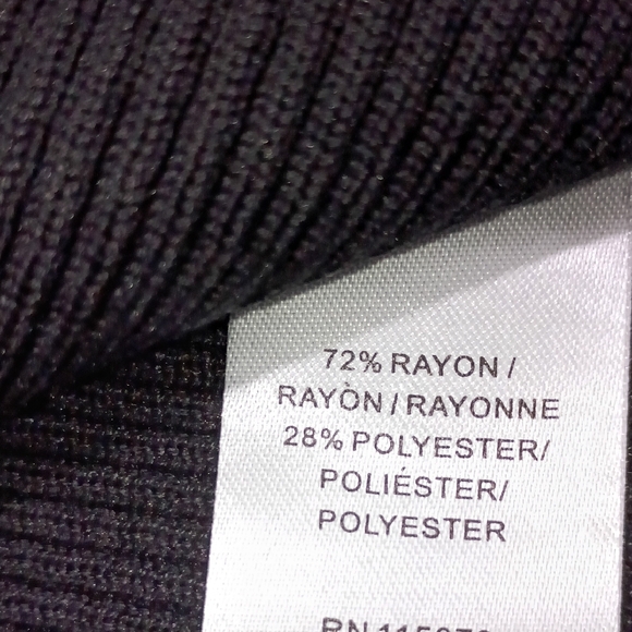 Nina Leonard, Elegant Black Long Sleeve Dress - Picture 4 of 7